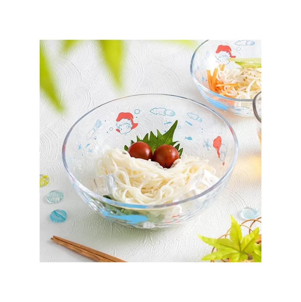 Maison Ghibli Transparent Bowl 17Cm Ponyo Under The Sea - Ponyo On The Cliff- Kitchenware