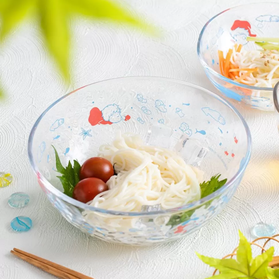 Maison Ghibli Transparent Bowl 17Cm Ponyo Under The Sea - Ponyo On The Cliff- Kitchenware