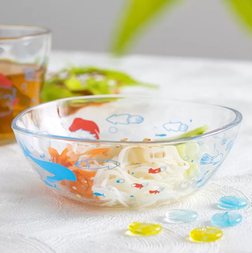 Maison Ghibli Transparent Bowl 13Cm Ponyo Under The Sea - Ponyo On The Cliff- Kitchenware
