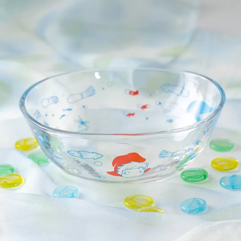 Maison Ghibli Transparent Bowl 13Cm Ponyo Under The Sea - Ponyo On The Cliff- Kitchenware