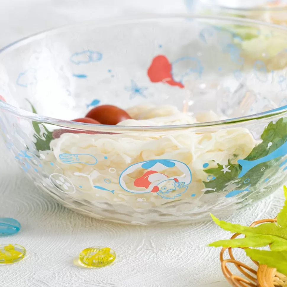 Maison Ghibli Transparent Bowl 17Cm Ponyo Under The Sea - Ponyo On The Cliff- Kitchenware