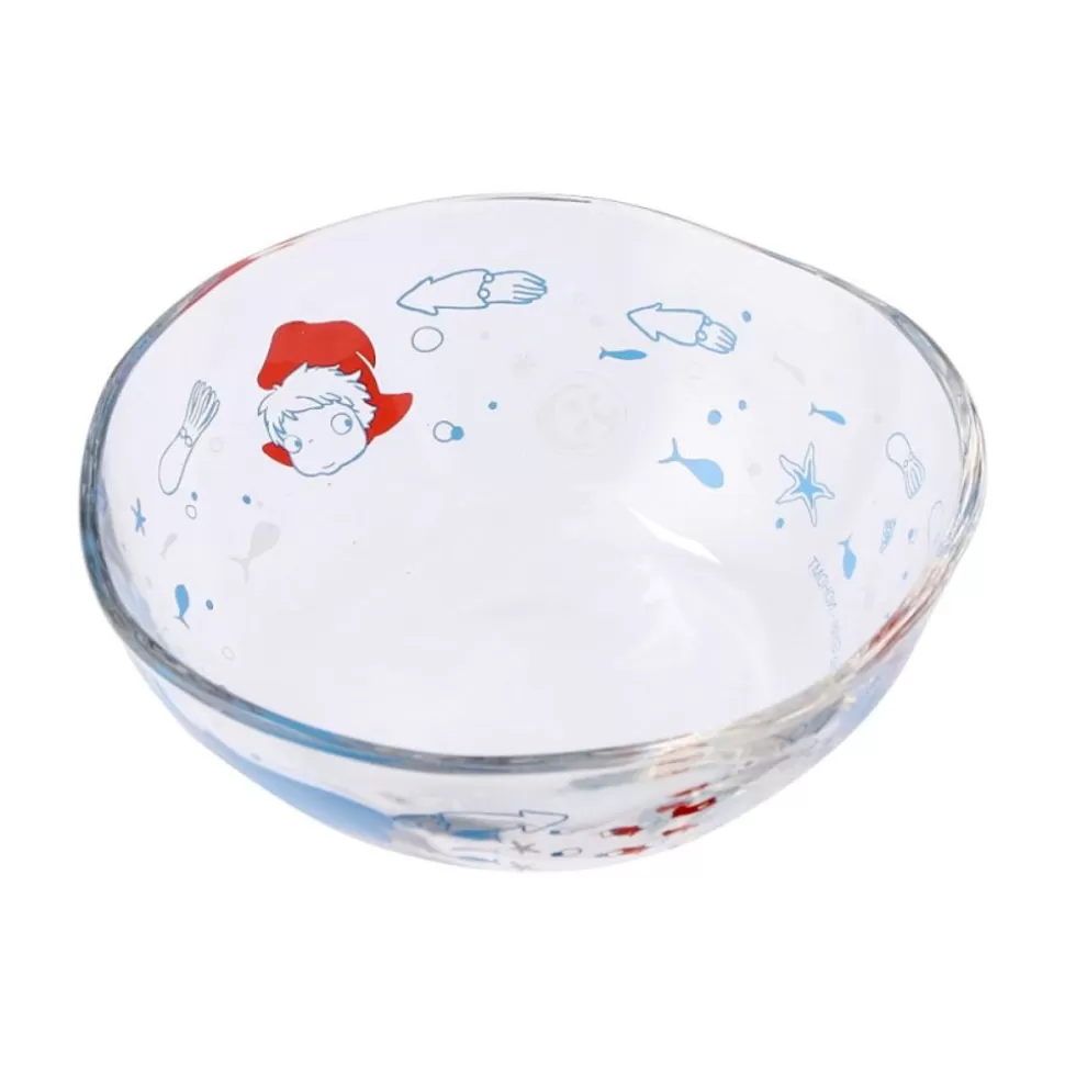 Maison Ghibli Transparent Bowl 13Cm Ponyo Under The Sea - Ponyo On The Cliff- Kitchenware