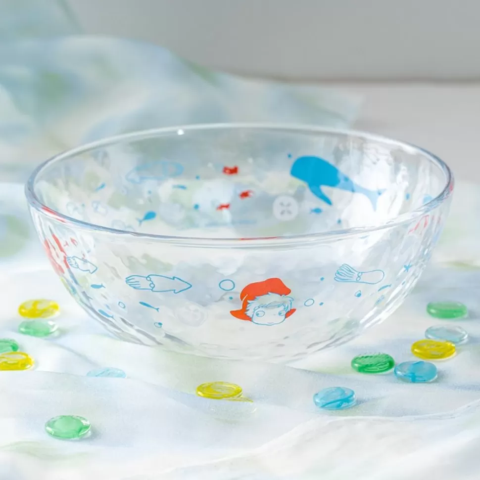 Maison Ghibli Transparent Bowl 17Cm Ponyo Under The Sea - Ponyo On The Cliff- Kitchenware