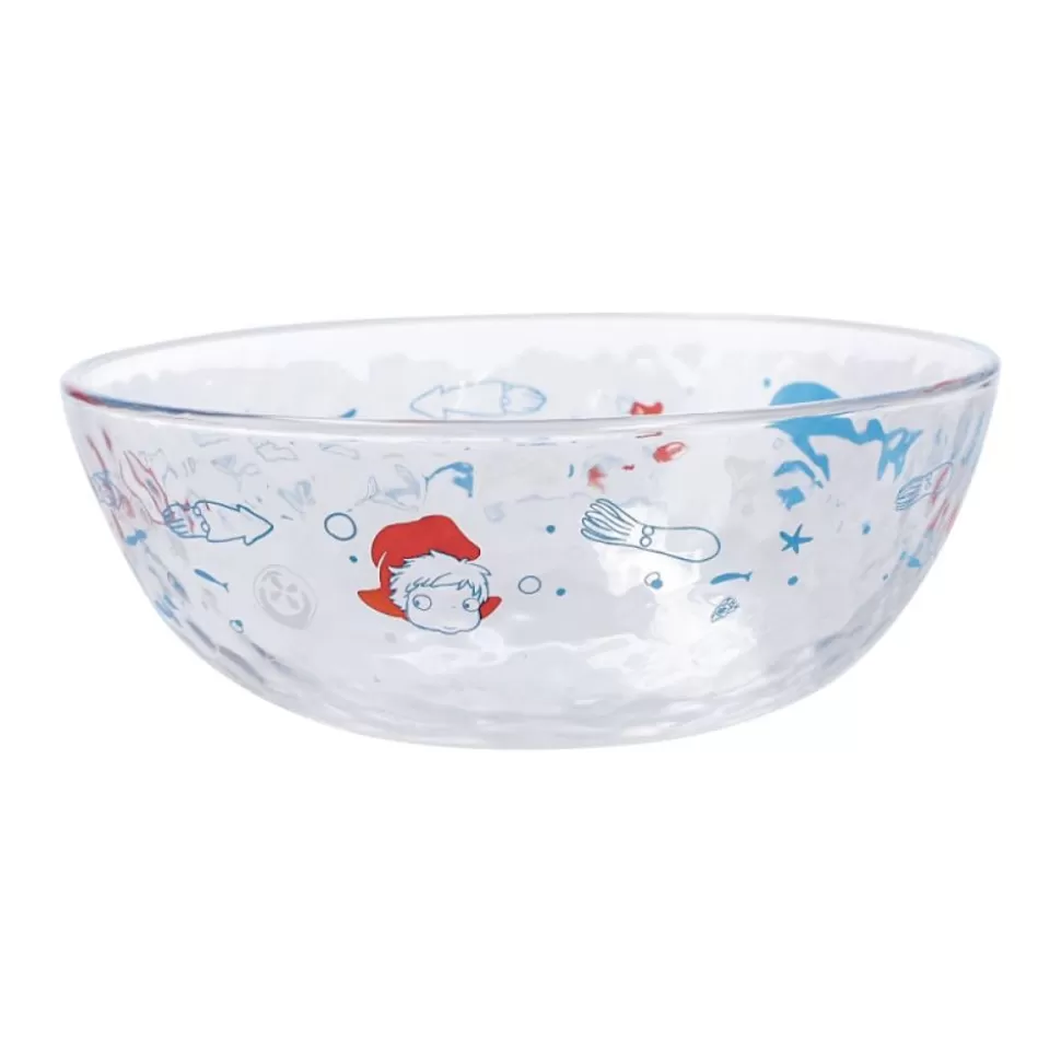 Maison Ghibli Transparent Bowl 17Cm Ponyo Under The Sea - Ponyo On The Cliff- Kitchenware
