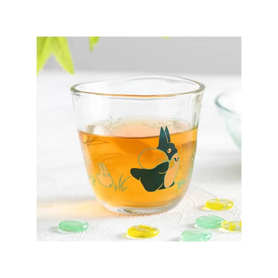 Maison Ghibli Transparent Glass Chasing Acorns - My Neighbor Totoro- Kitchenware