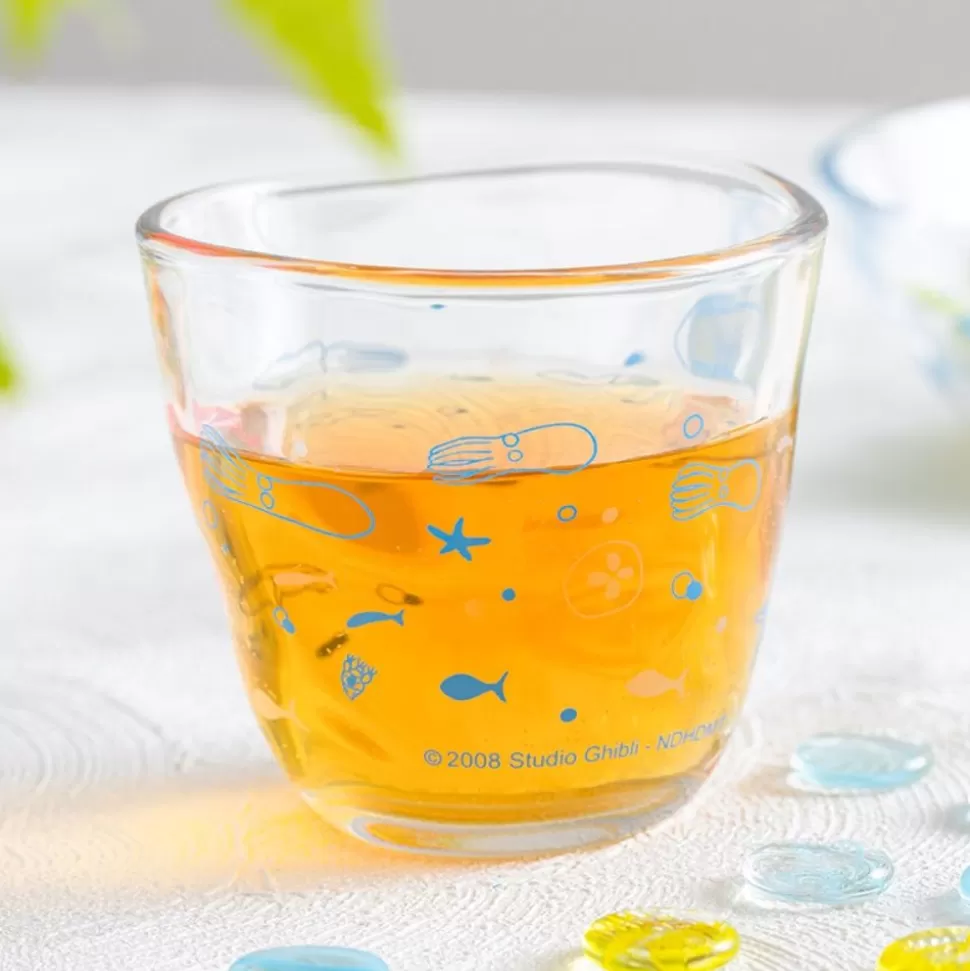 Maison Ghibli Transparent Glass Ponyo Under The Sea - Ponyo On The Cliff- Kitchenware