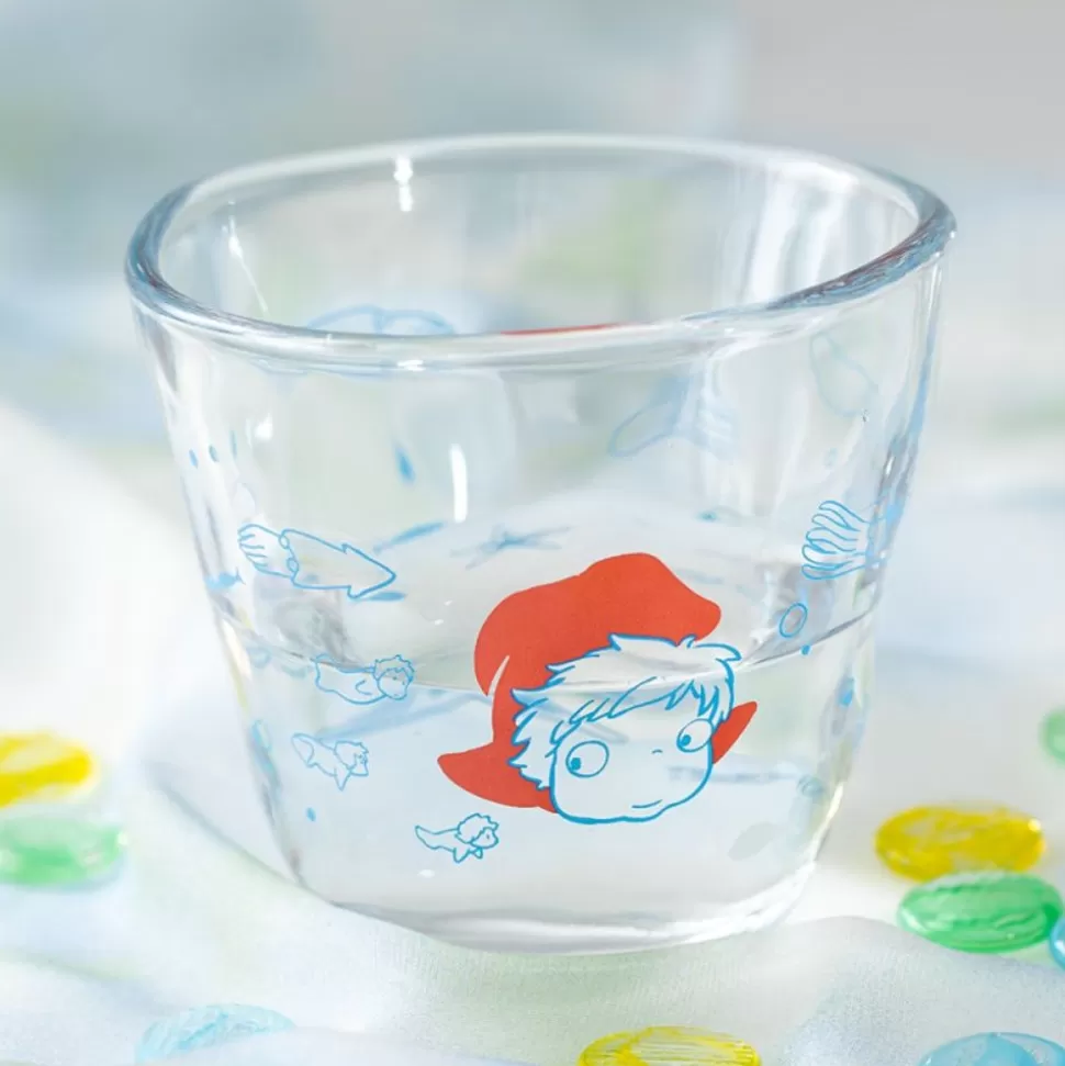 Maison Ghibli Transparent Glass Ponyo Under The Sea - Ponyo On The Cliff- Kitchenware