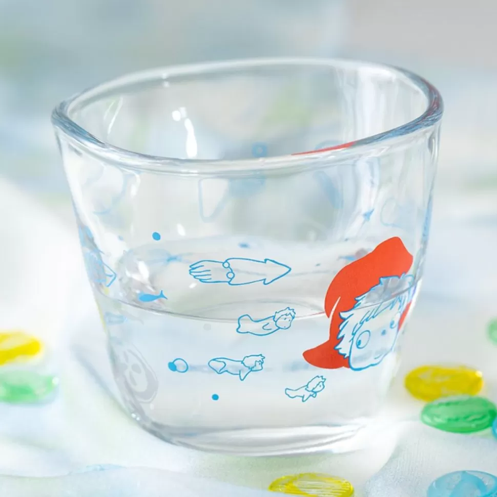 Maison Ghibli Transparent Glass Ponyo Under The Sea - Ponyo On The Cliff- Kitchenware