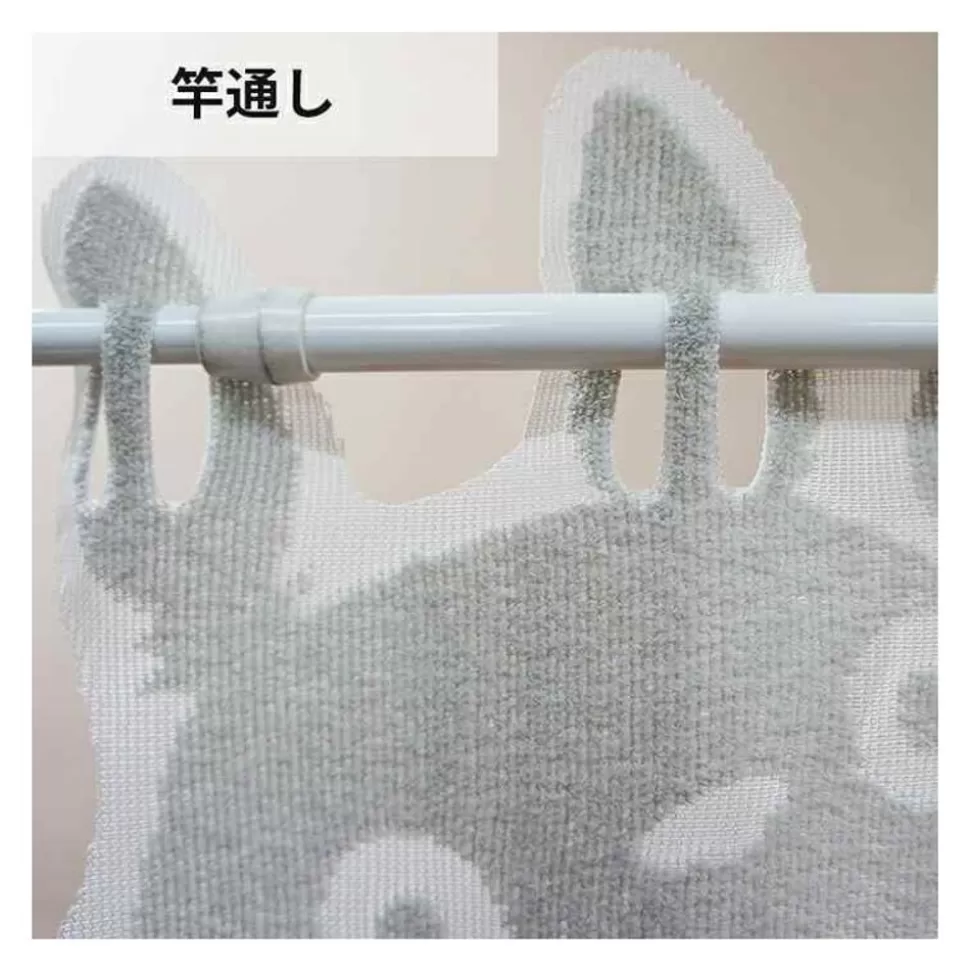 Maison Ghibli Transparent Japanese Curtain Totoro - My Neighbor Totoro- Wall Decoration