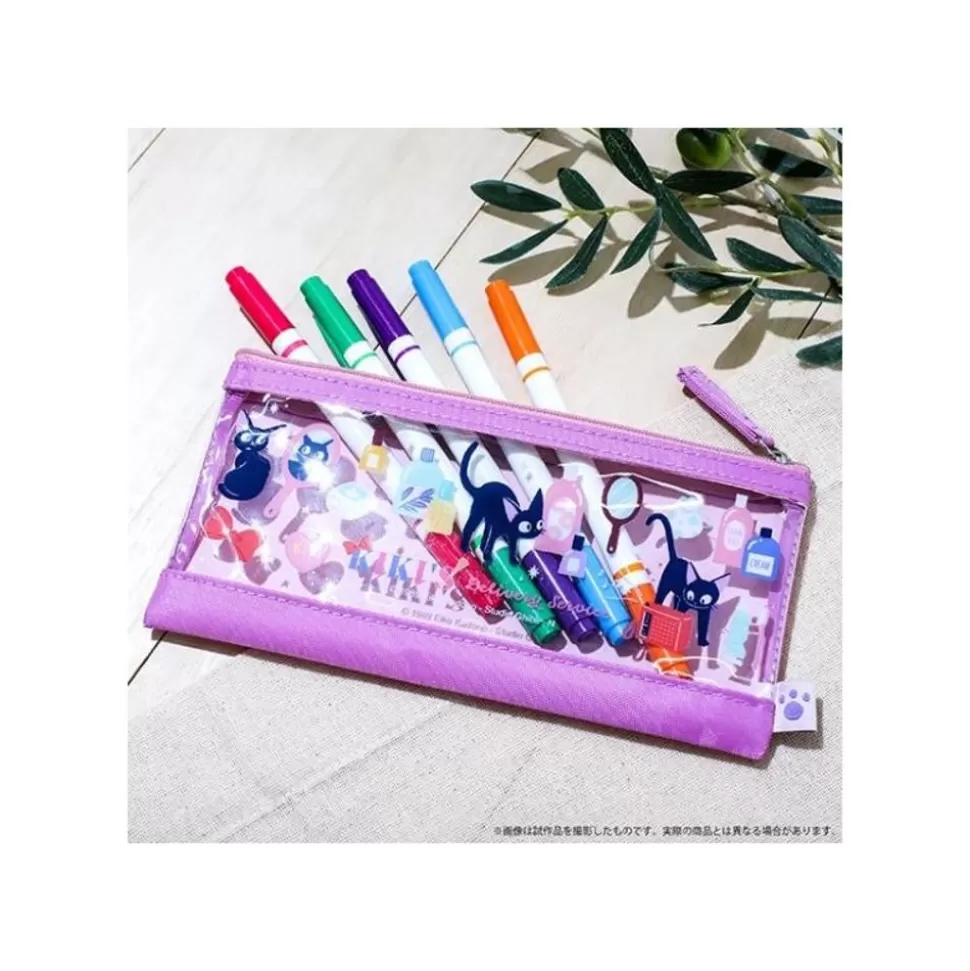 Maison Ghibli Transparent Pencase Purple - Kiki'S Delivery Service- Storage