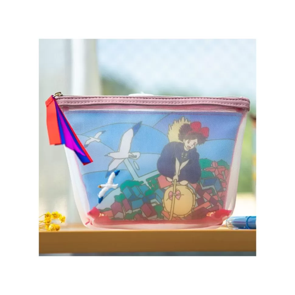 Maison Ghibli Transparent Pouch Embroidered - Kiki'S Delivery Service- Accessories