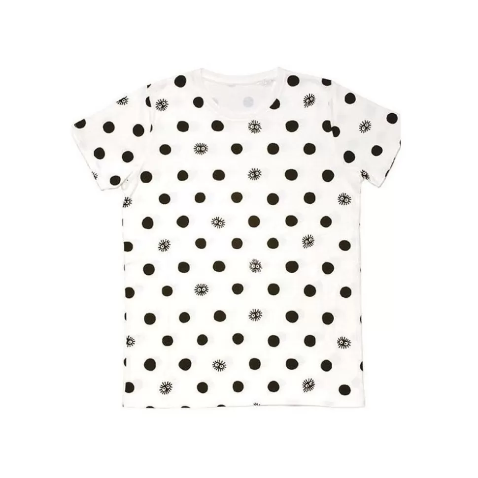 Maison Ghibli T-Shirts Totoro Kurosuke Dots White S(Ladies) - My Neighbor Totoro- Outfits