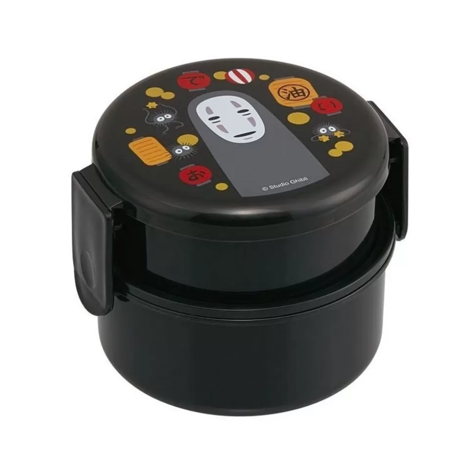 Maison Ghibli Two Layers Round Shape Lunch Box No Face & Lantern - Spirited Away- Kitchenware