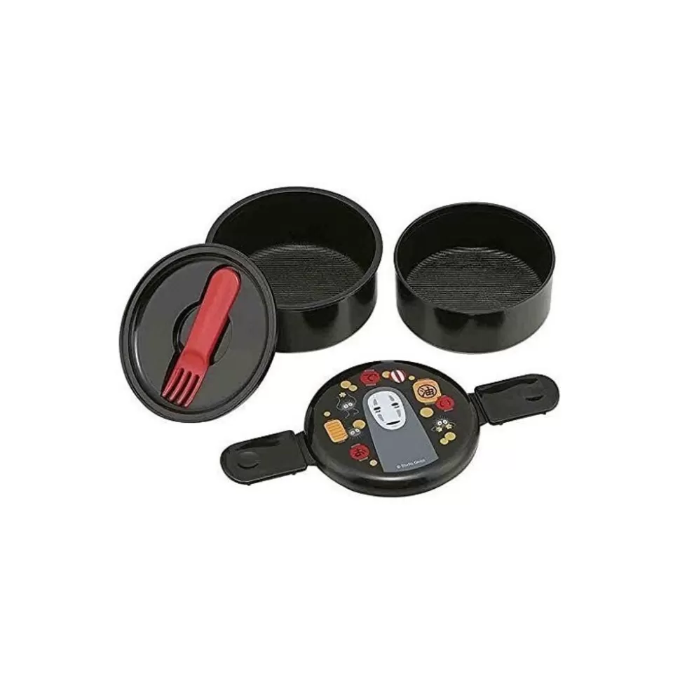 Maison Ghibli Two Layers Round Shape Lunch Box No Face & Lantern - Spirited Away- Kitchenware