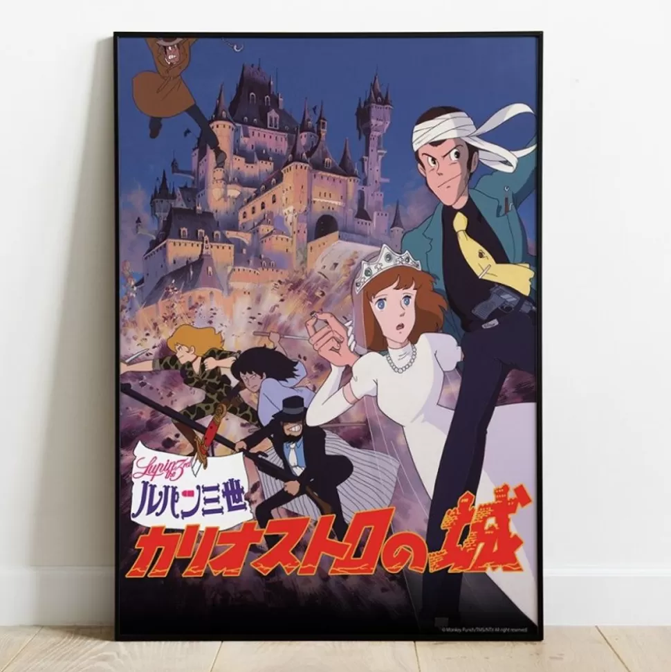 Maison Ghibli Wood Panel 02 - Lupin Classic Poster - Castle Of Cagliostro- Wall Decoration