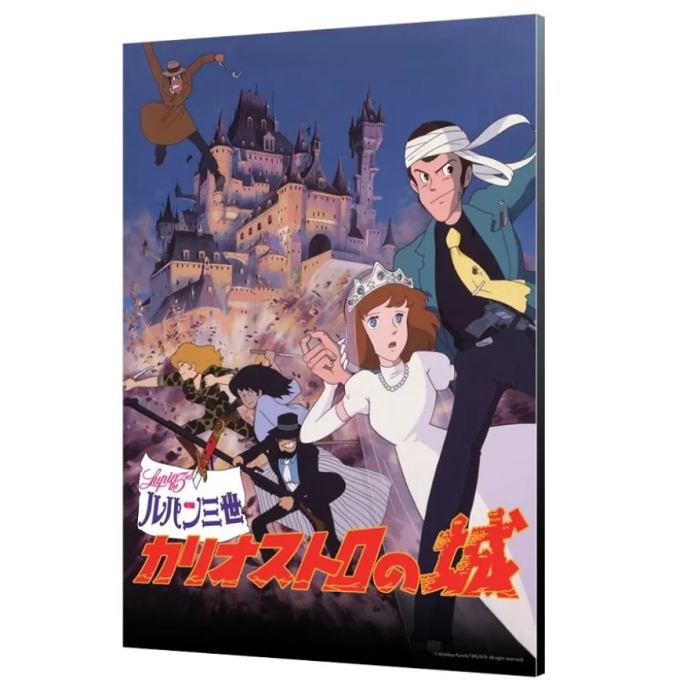 Maison Ghibli Wood Panel 02 - Lupin Classic Poster - Castle Of Cagliostro- Wall Decoration