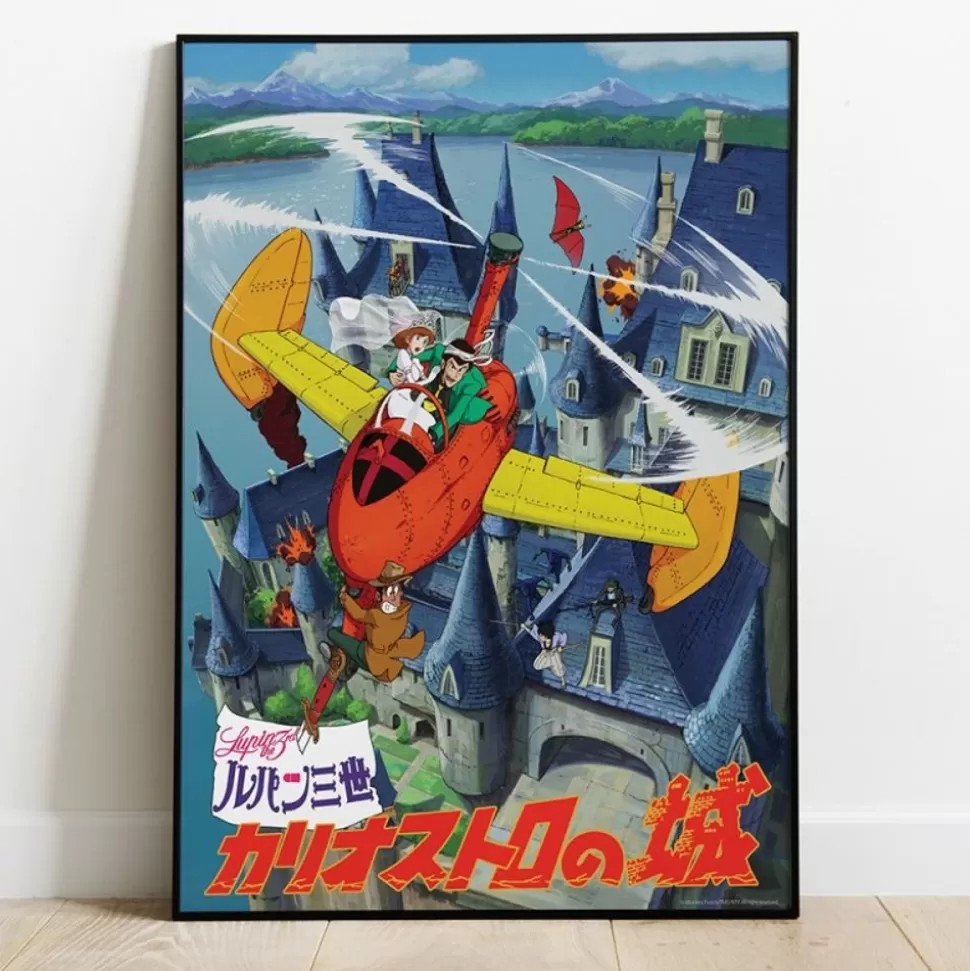 Maison Ghibli Wood Panel 01 - Lupin In A Plane - Castle Of Cagliostro- Wall Decoration