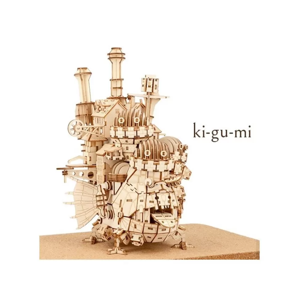 Maison Ghibli Wooden Craft Kit Kigumi Howl'S Castle - Howl'S Moving Castle- Arts And Crafts