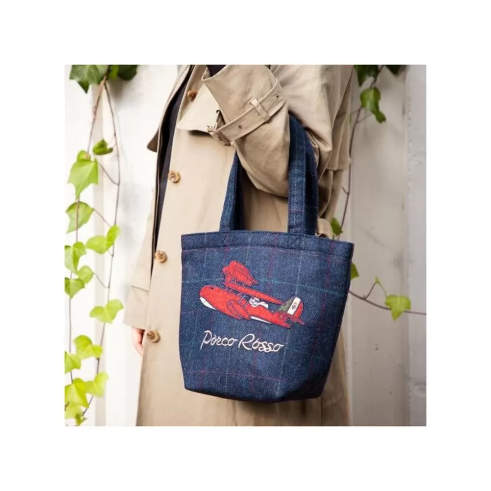 Maison Ghibli Wooven Bag Seaplane - Porco Rosso- Bags